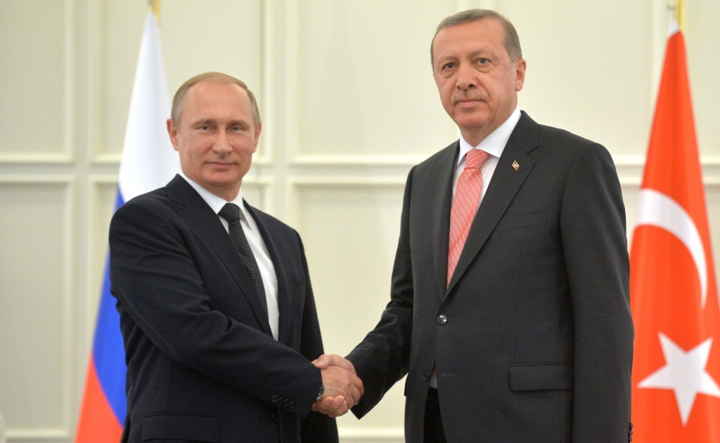 Vladimir Putin and Recep Tayyip Erdogan