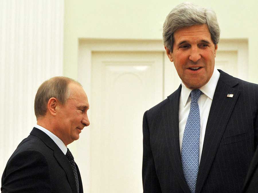 Putin and Kerry in 2013