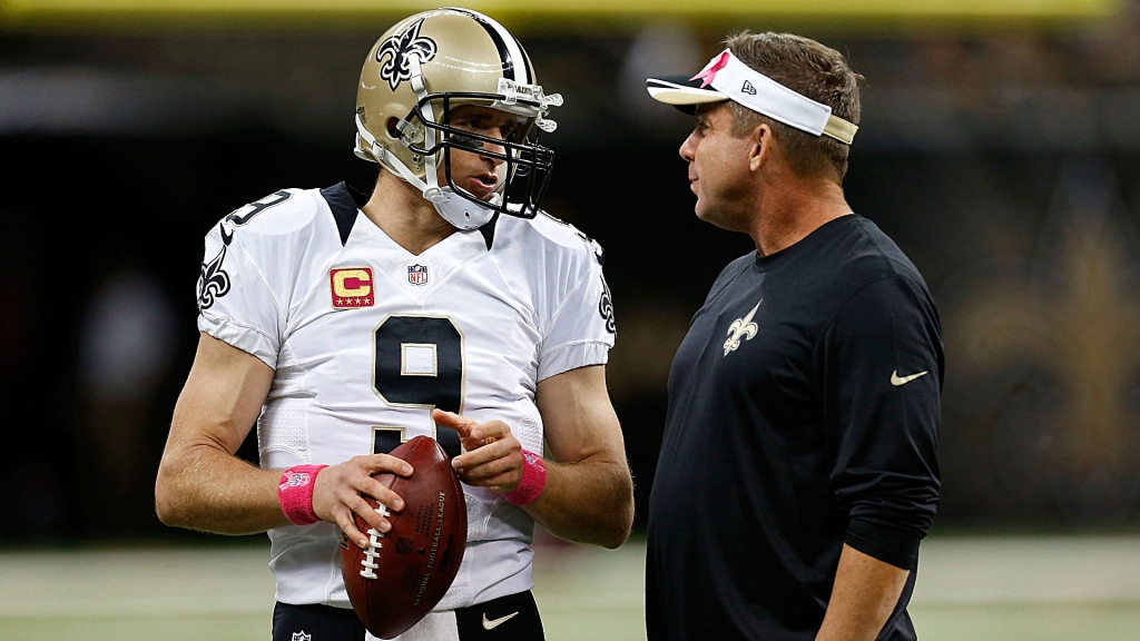 Quarterback Drew Brees, coach Sean Payton