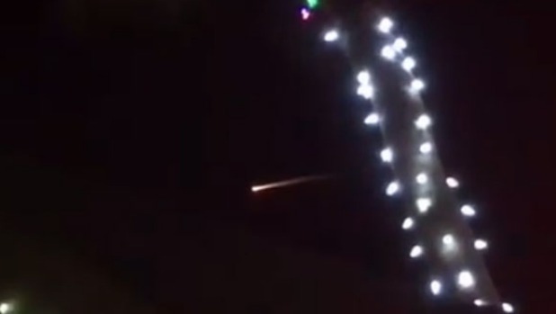 'Santa Clause test run?' Rick Mazanec asked when he saw the fireball ace across the sky