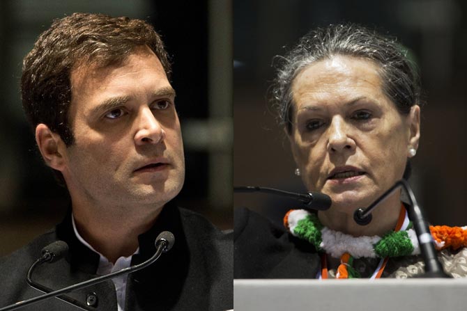 Rahul and Sonia Gandhi