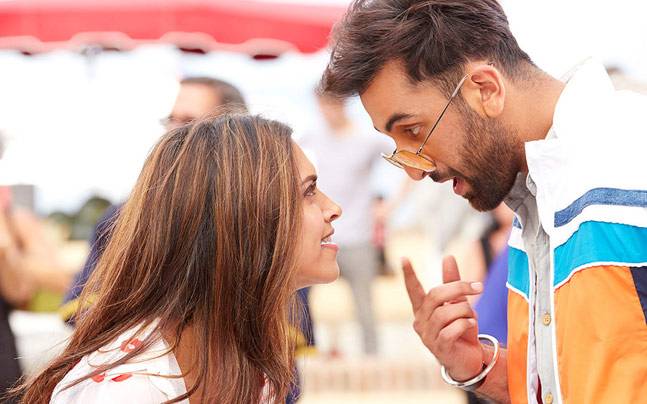 Ranbir Kapoor and Deepika Padukone in a still form Tamasha