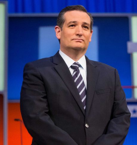 Republican presidential candidate Sen. Ted Cruz R-Texas takes the stage for the first Republican presidential debate at the Quicken Loans Arena Thursday Aug. 6 2015 in Cleveland