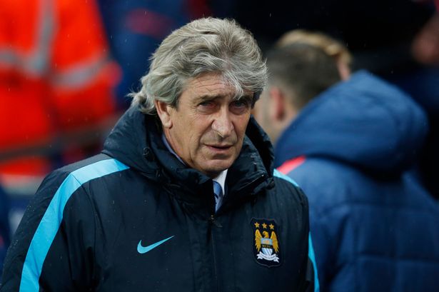 Manchester City manager Manuel Pellegrini before the match