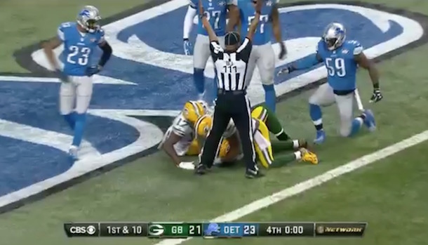 Packers Hail Mary Touchdown vs Lions