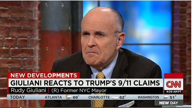 Rudy Giuliani tried to assist Donald Trump but only discredited the billionaires claim that'thousands of American Muslims were cheering on 9/11