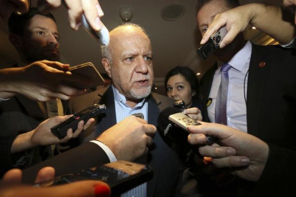 Iran's Minister of Petroleum Bijan Namdar Zangeneh speaks