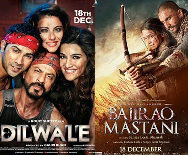 Shah Rukh Khan – Kajol’s Dilwale to get a bumper opening Ranveer Singh – Deepika Padukone’s Bajirao Mastani to create history