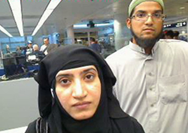 Protection shows Tashfeen Malik and Syed Farook as they passed through O'Hare International Airport in Chicago