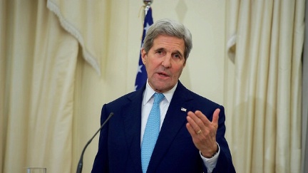 Secretary of State John Kerry at a press conference on Dec. 4 2015