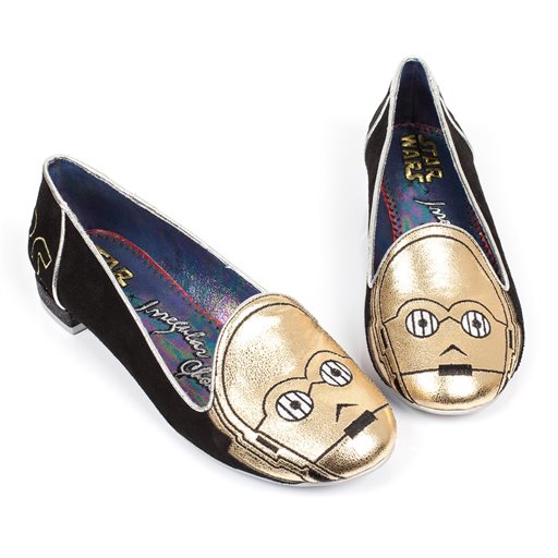 Consumer Products shows a pair of shoes from the unique irregular Choice Star Wars shoe collection. Star Wars The Force Awakens opens in U.S. theaters on Dec. 18 2015 and its bringing a galaxy of new merchandise with