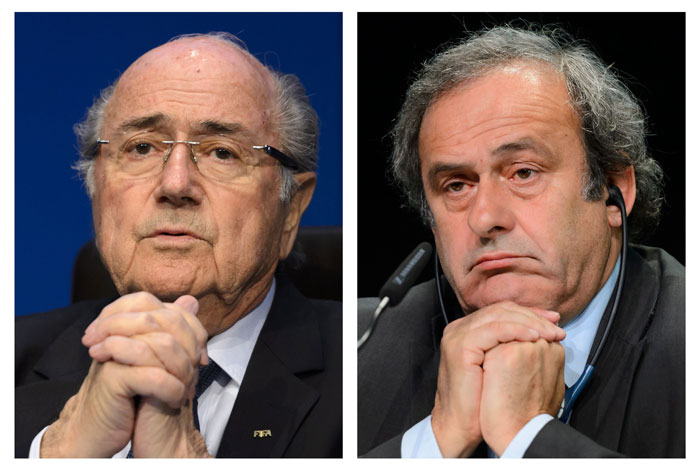 Sepp Blatter and Michel Platini