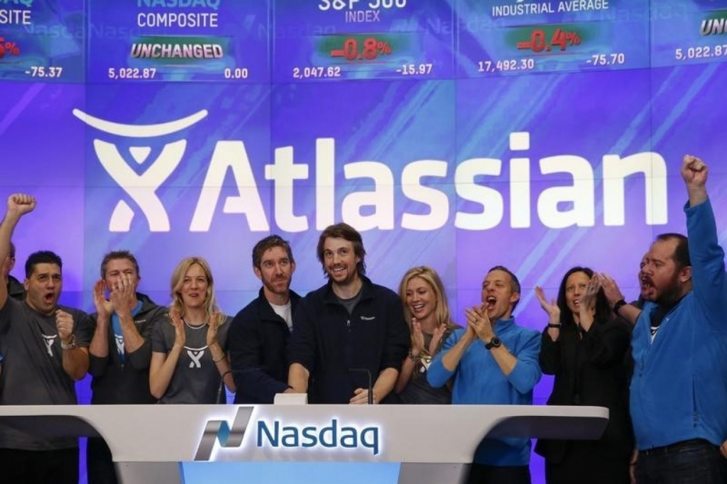 Software maker Atlassian's shares soar in market debut