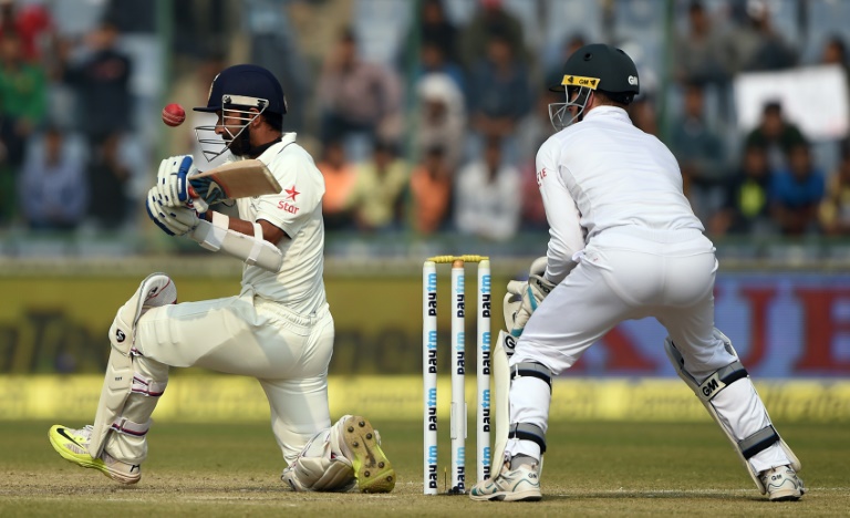 AFP  Money SharmaIndia's Ajinkya Rahane plays a shot ahead of South Africa's wicketkeeper Dane Vilas during the third day of the fourth Test