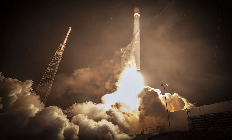 A Falcon 9 lifts off in March 2015. SpaceX finally landed one of its rockets on Monday possibly setting the stage for far-cheaper rocket launches in the near future