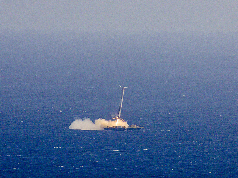 SpaceX will try to land its next Falcon 9 rocket on solid ground, NASA says