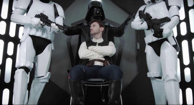 The Star Wars porn parody was released this week