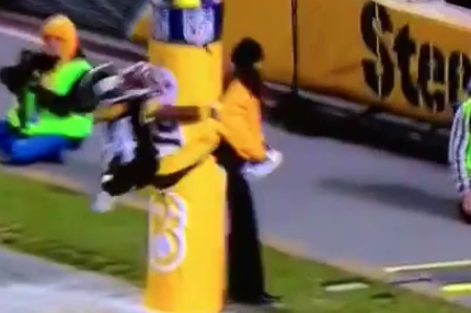 Antonio Brown goal post