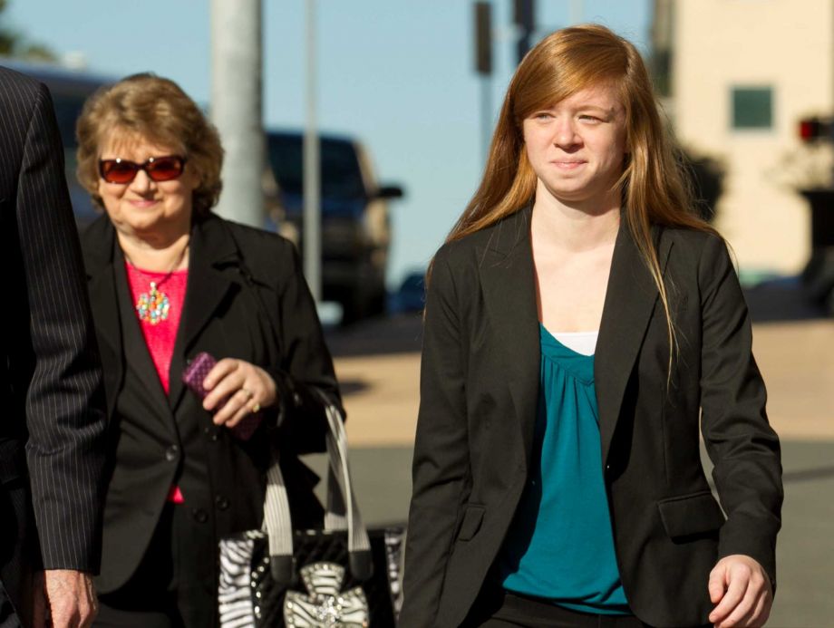 Abigail Fisher right arrives at the Homer Thornberry Judicial Building on Nov. 13 2015 for a hearing in her case against the University of Texas in Austin Texas. Fisher is the plaintiff in a case before the U.S. Supreme Court who is challenging the