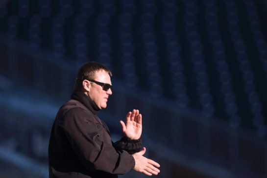 Edmonton Eskimos head coach Chris Jones is seen during a team walk through in Winnipeg Man. Saturday Nov. 28 2015