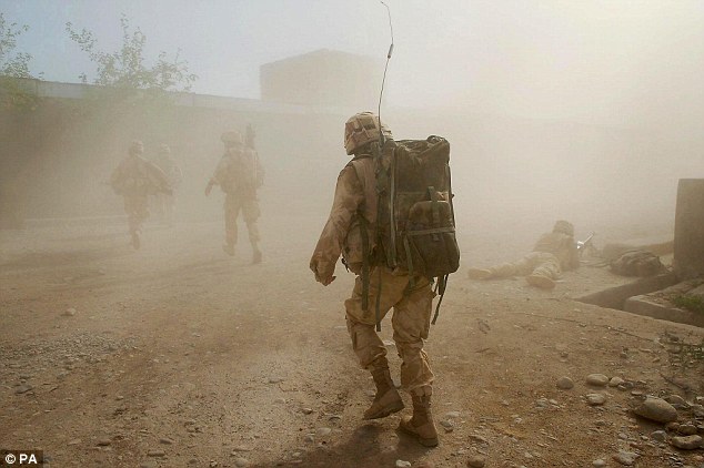 Royal Marines of 42 Commando during operation Silver which aims to take Sangin in Helmand province Afghanistan from Taliban insurgents who have taken over the town