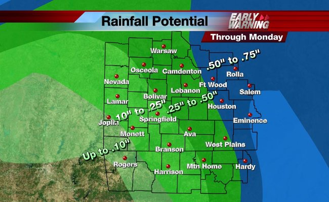 FORECAST: Brief showers, strong winds expected Monday