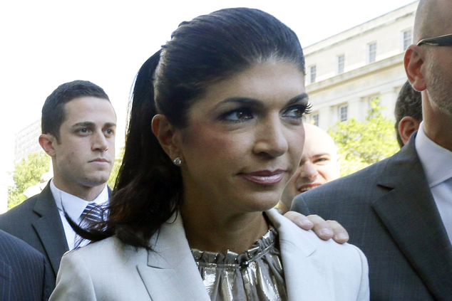 'The Real Housewives of New Jersey star Teresa Giudice 41 of Montville Township N.J. walks out of Martin Luther