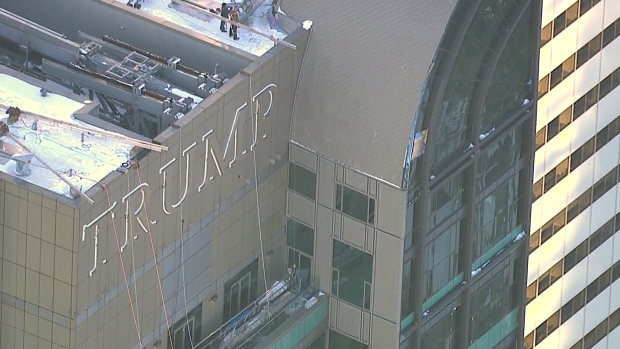 Trump Tower Toronto falling debris