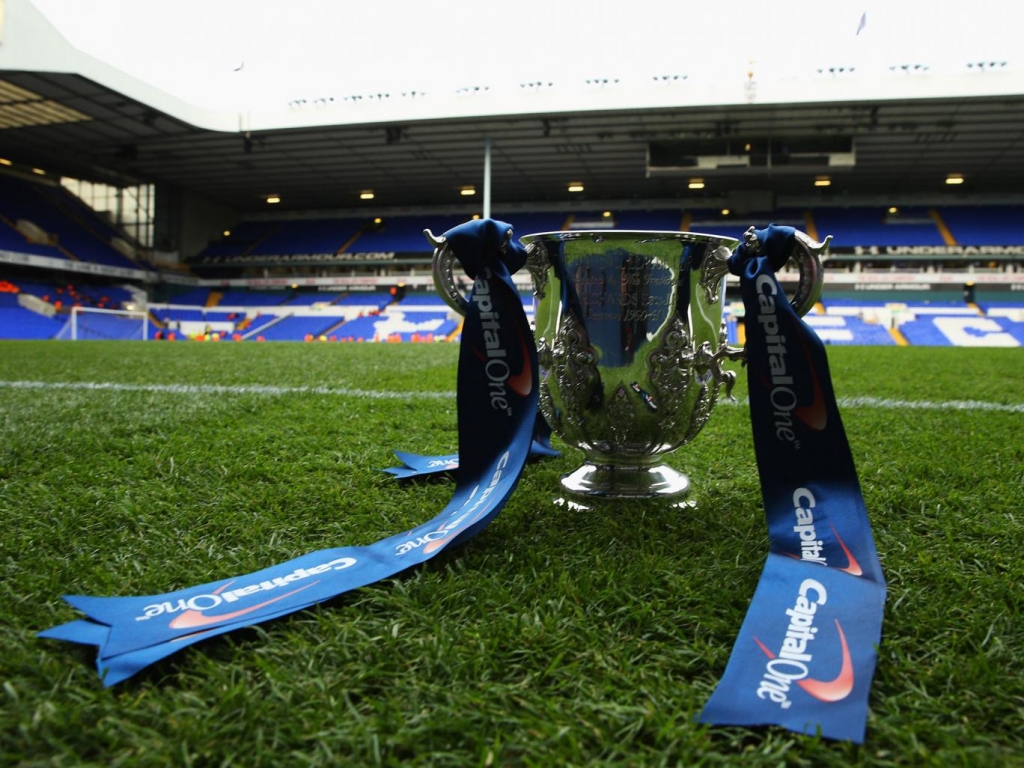 The Capital One Cup trophy. Credit GETTY IMAGES