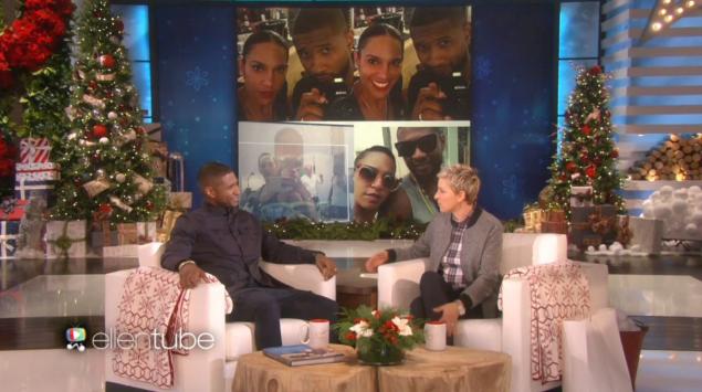 Usher talks about his marriage to longtime girlfriend Grace Miguel on Friday’s episode of “The Ellen Show.”