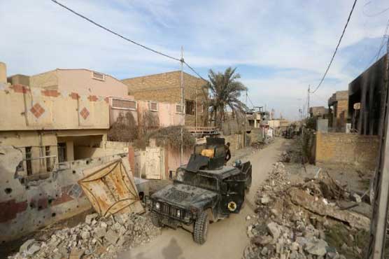 The Islamic State group abandoned its last stronghold in Ramadi on Sunday