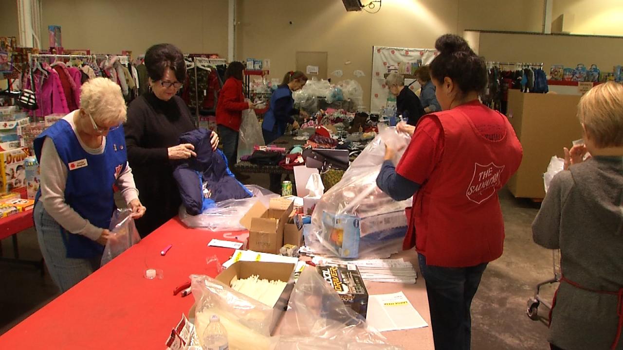 The Salvation Army said it really needs to the toys by the end of the day Tuesday so it can get everything sorted for distribution on Friday