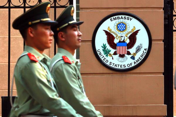 The U.S. Embassy in Beijing issued a rare alert on Thursday warning of threats against Westerners