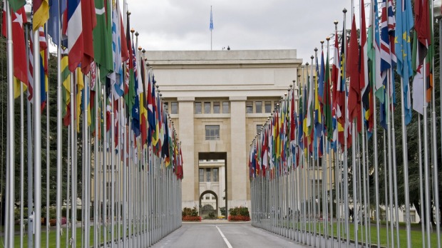 The United Nations compound in Geneva is on maximum alert