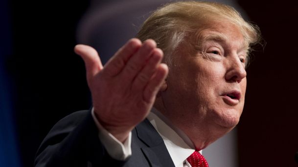 Republican Presidential hopeful Donald Trump speaks during the 2016 Republican Jewish Coalition Presidential Candidates Forum in Washington DC