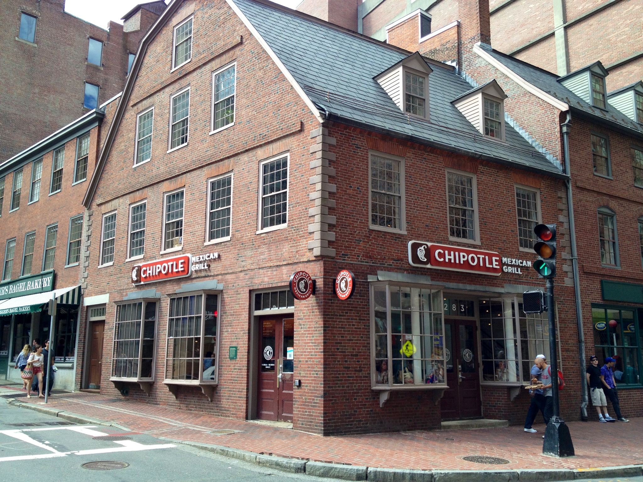 The historical site of the Old Corner Bookstore in Boston Mass. which is now a Chipotle. Credit Lakewood Mag