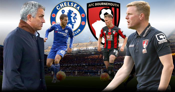 Jose Mourinho and Eddie Howe Lock horns when Chelsea host Bournemouth