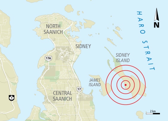 Earthquake-Near Sidney B.C