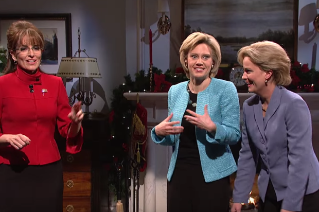 The'SNL moment we’ve all been waiting for — Tina Fey's Sarah Palin and Amy Poehler’s Hillary return'I heard that after you lost you had to become a secretary