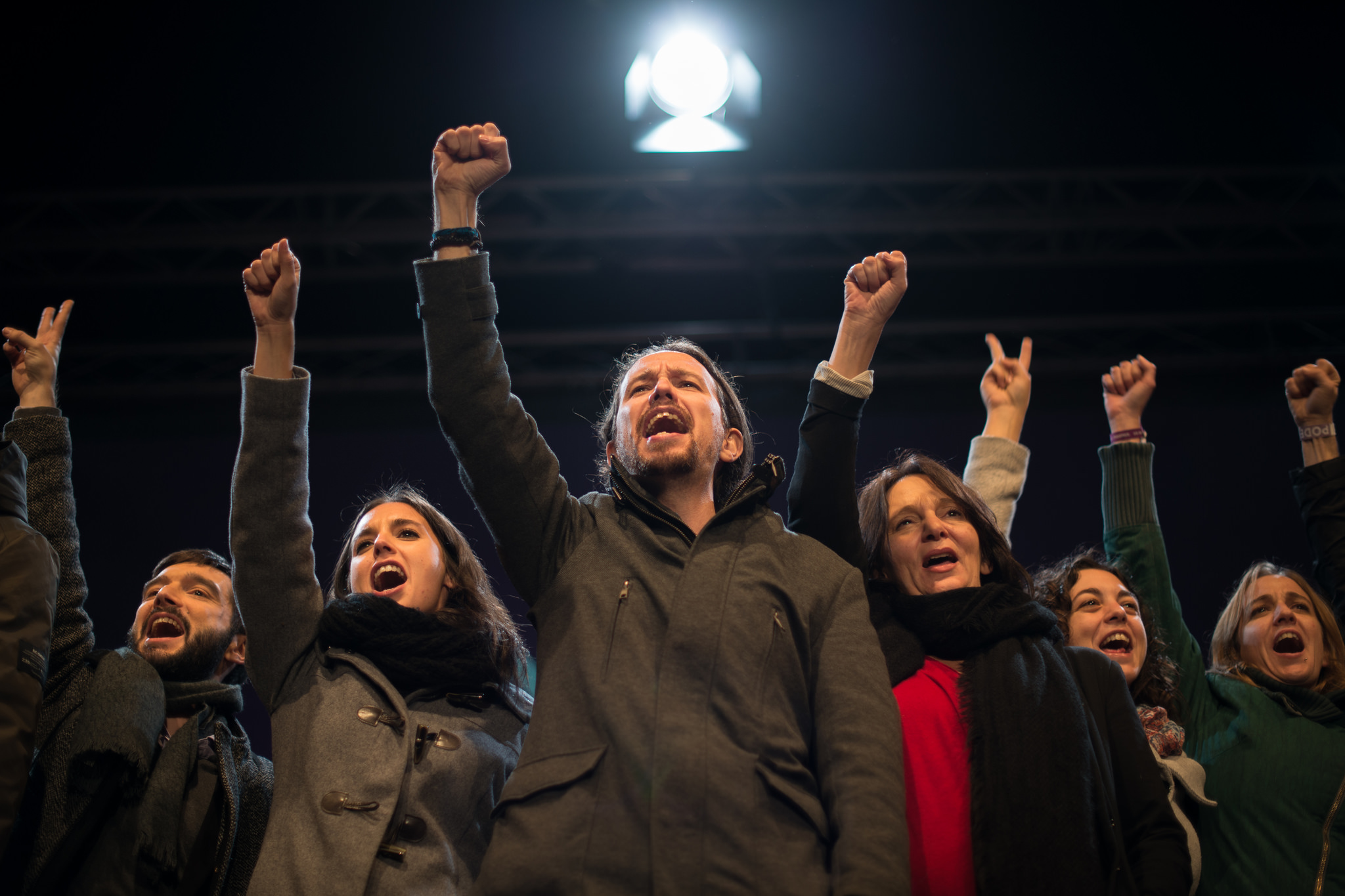 039;Today a new Spain is born&#039, said Podemos leader Pablo Iglesias