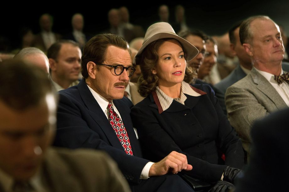 Thisimage released by Bleecker Street shows Bryan Cranston as Dalton Trumbo left and Diane Lane as Cleo Trumbo in a scene from'Trumbo. Director Jay Roach resurrects Hollywoods darkest chapter when Dalton Trumbo and other screenwriters and director