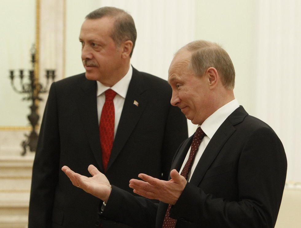 Turkey's Recep Tayyip Erdogan and Russia's Vladimir Putin in July 2012