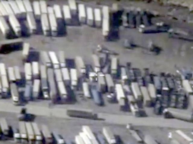 An undated still image taken from a video made available by the Russian Defence Ministry in Moscow Russia