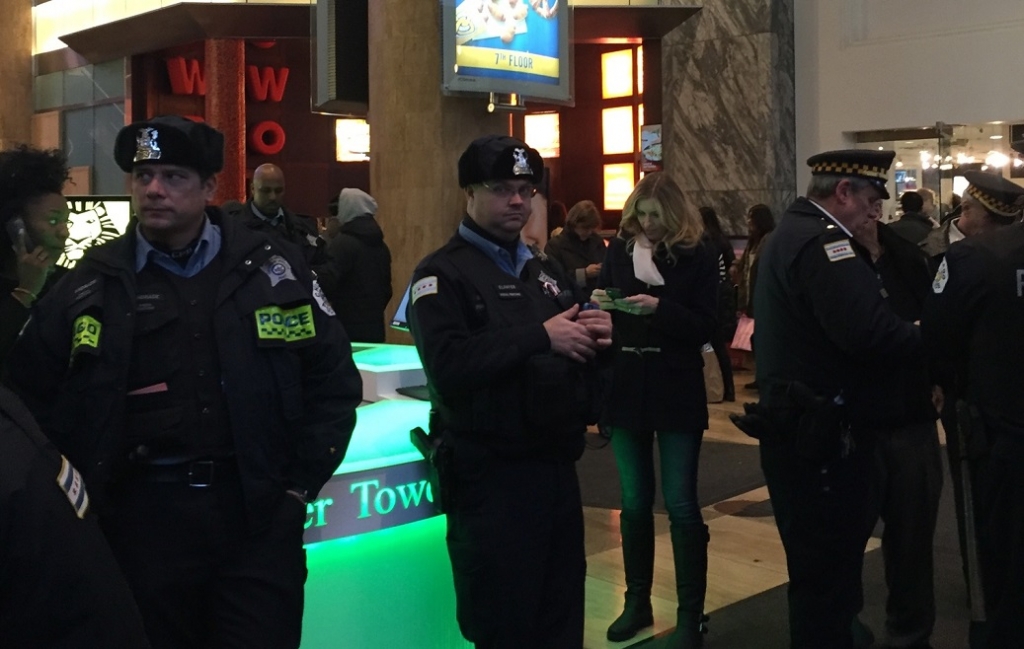 Laquan McDonald protesters march on Michigan Avenue on Black Friday