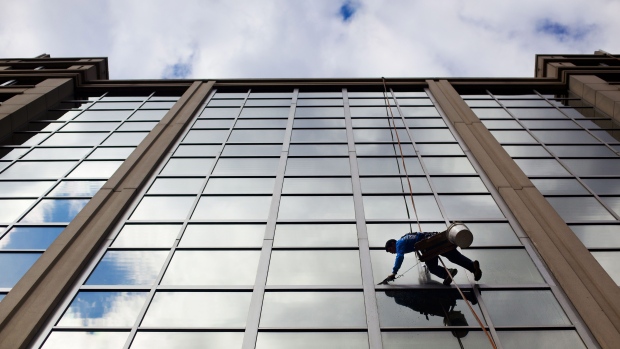 Window washer in Washington