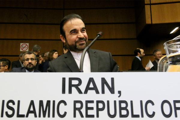 Iran's Ambassador to the International Atomic Energy Agency IAEA Reza Najafi waits for the start of the IAEA board of governors meeting at the International Center in Vienna Austria Dec 15 2015