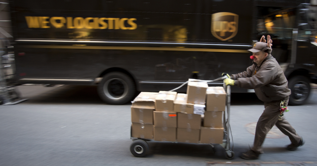 UPS Delivery Driver Has Had It With Christmas Packages Caught On Camera