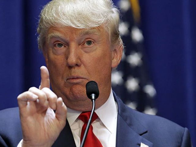 US Republican presidential contender Donald Trump