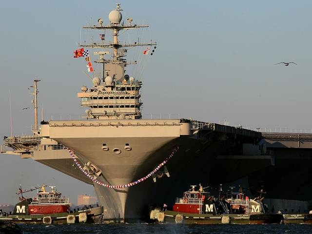 US Carrier Harry S Truman Has Close Call With Iranian Rockets