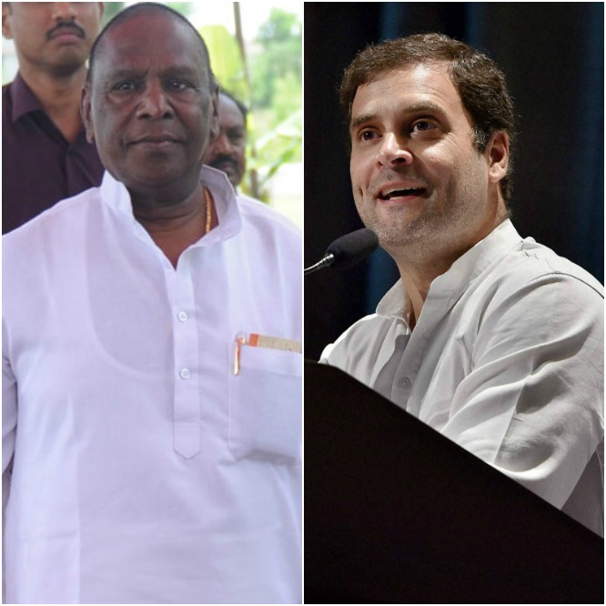 V Narayanasamy Rahul Gandhi